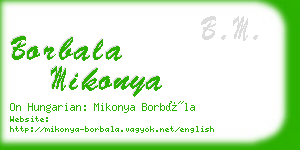 borbala mikonya business card